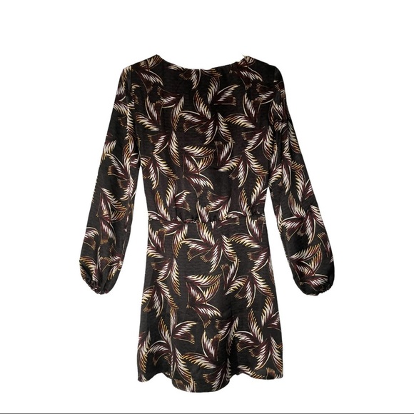 ALC Freja Silk Dress Palm Print Celebrity Worn Style Size 0 - Picture 2 of 8